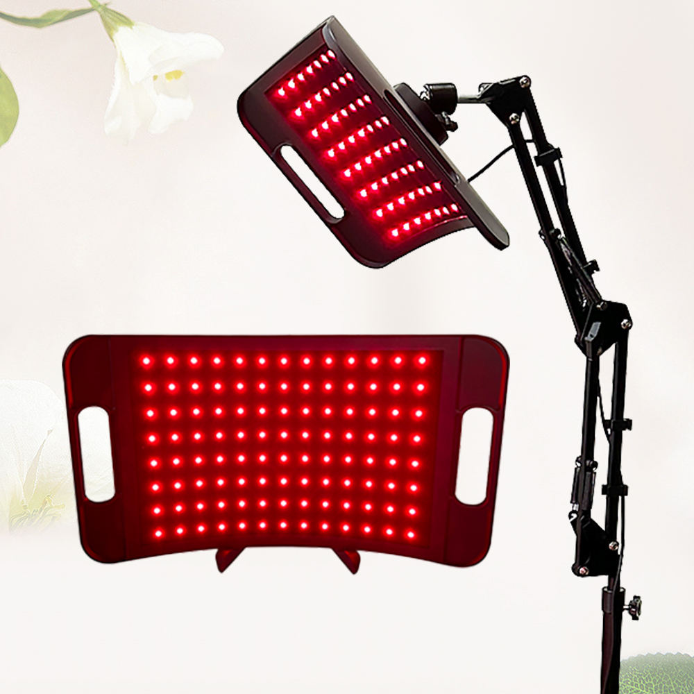 Red Light Therapy Panel 660 850 - 조절식 스탠드가 있는 적색광 치료 패널,