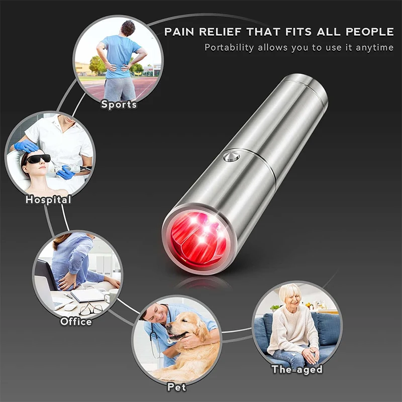 Red Light Therapy Torch 660Nm - 적색광 치료기, LED 손전등, 660nm, 630nm,