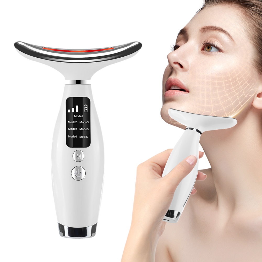 Photon Light Therapy Device Skin - 목 얼굴 리프팅 마사지 7 색