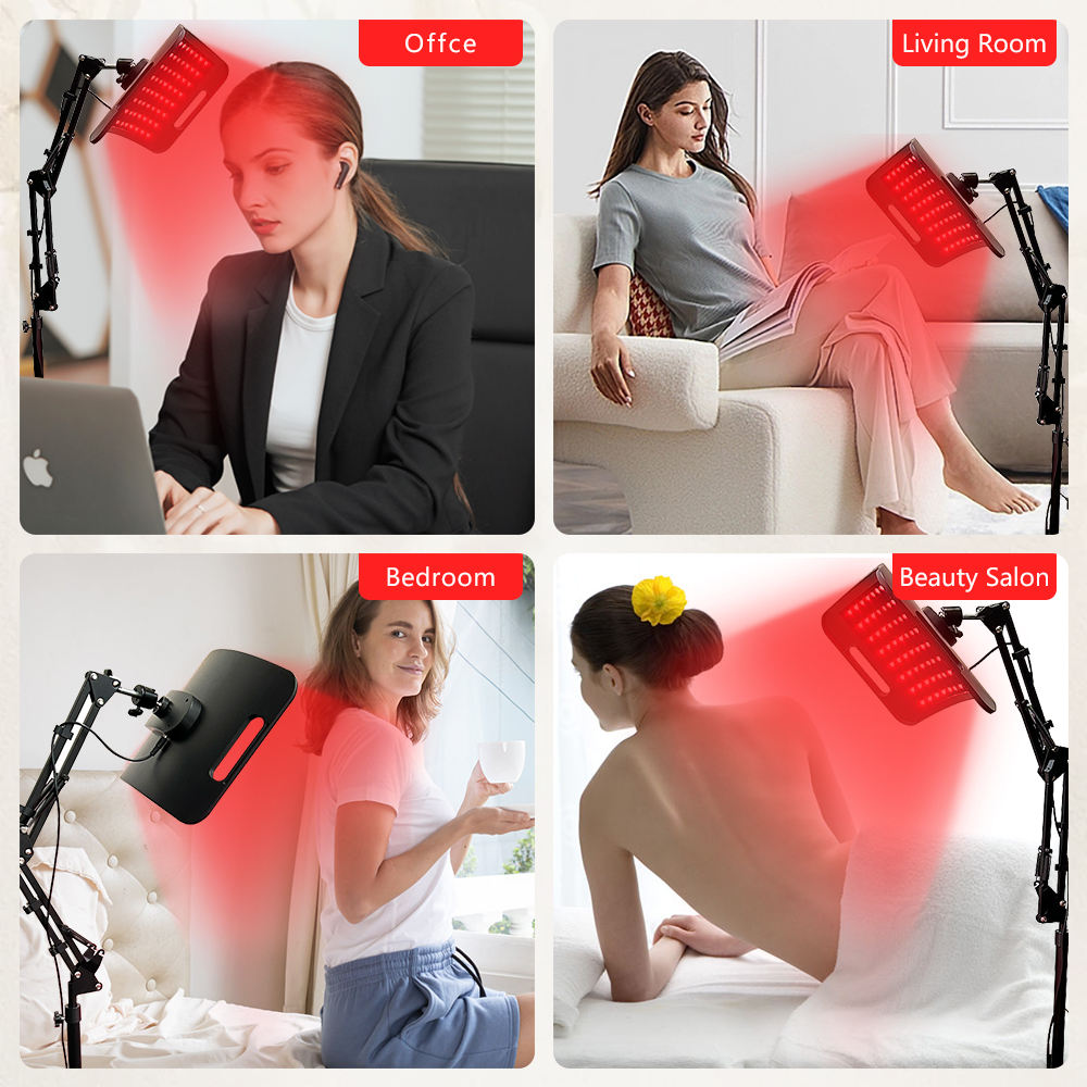 조절식 스탠드가 있는 적색광 치료 패널, 피부 건강 및 - Red Light Therapy Panel 660 850 리뷰 및 가격