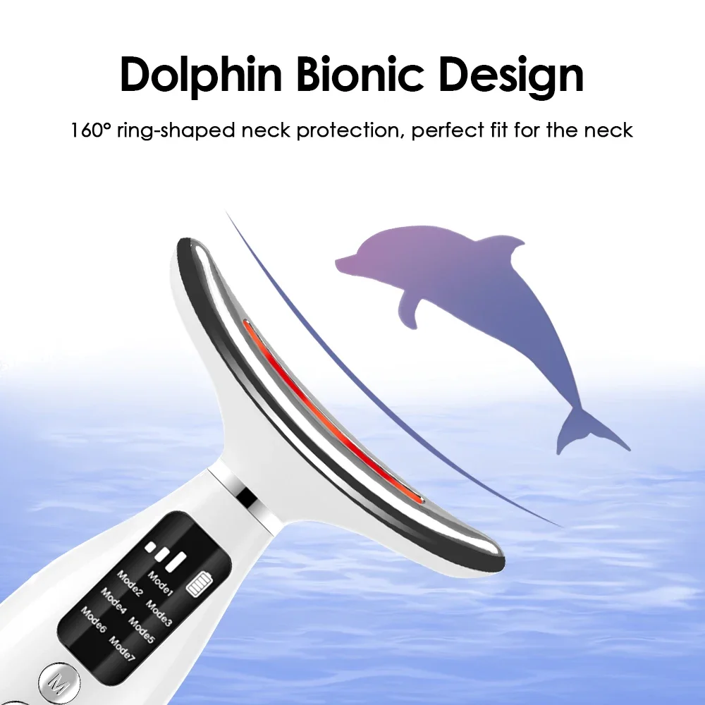 목 얼굴 리프팅 마사지기 7색 LED 광선 치료 피부  - Photon Light Therapy Device Skin 리뷰 및 가격
