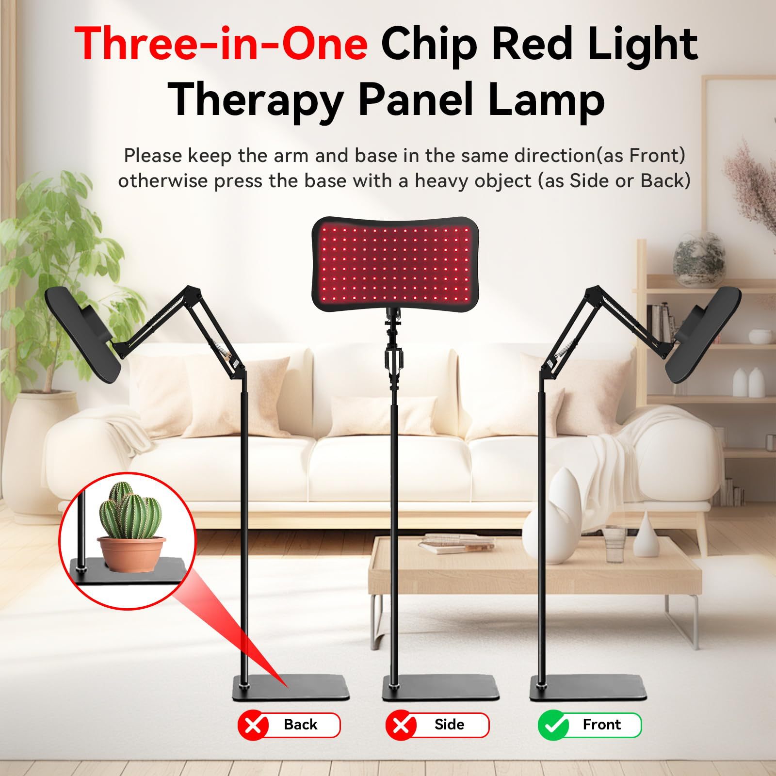 조절식 스탠드가 있는 적색광 치료 패널, 피부 건강 및 - Red Light Therapy Panel 660 850 리뷰 및 가격