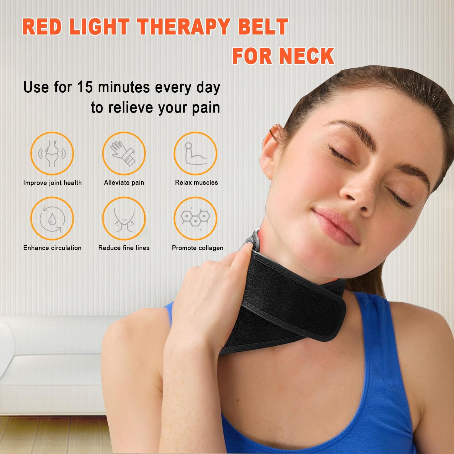 660nm 적색광 적외선 850nm 치료 벨트 목 24 - Red Light Therapy Panel 660 850 리뷰 및 가격