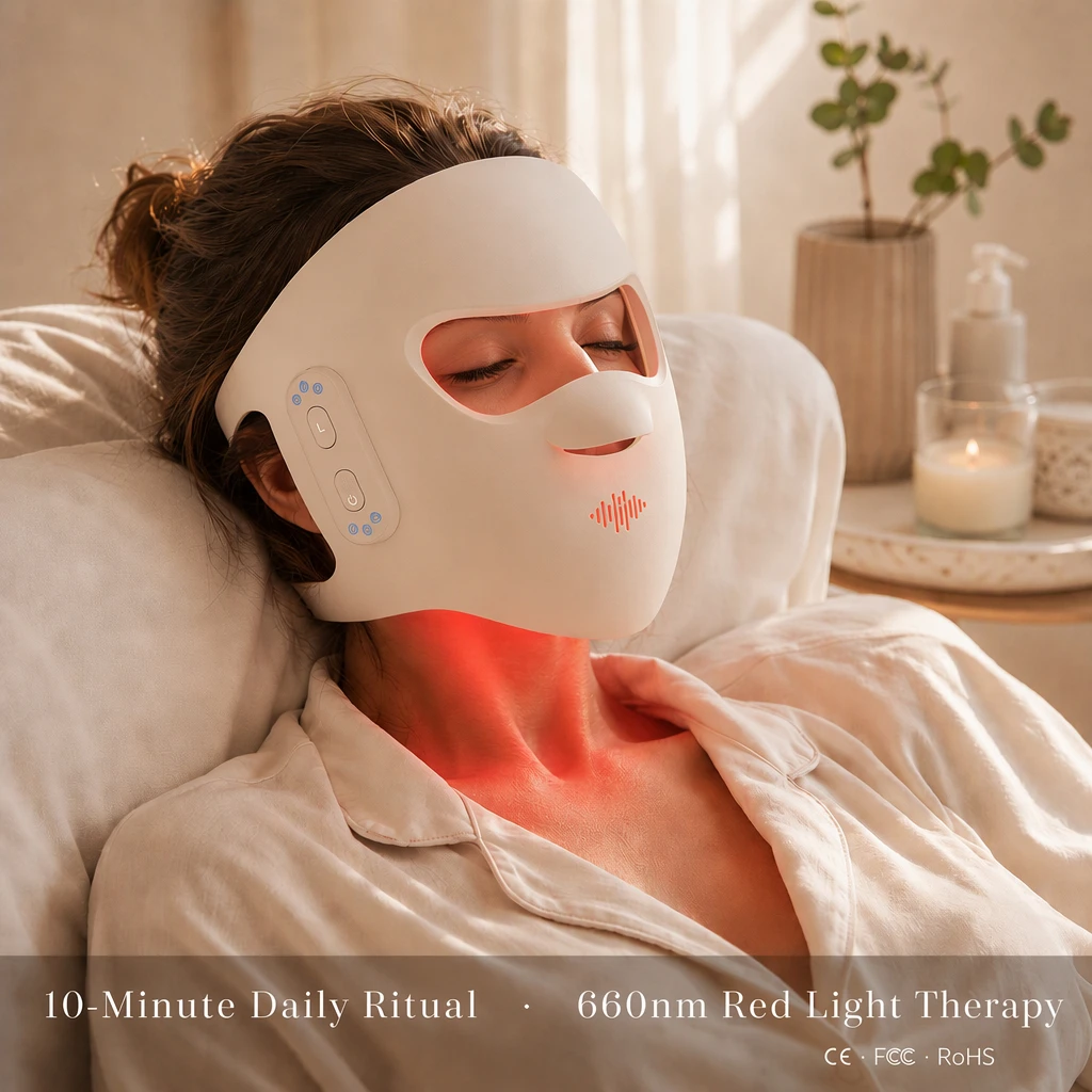 전문용 무선 3D LED 얼굴 마스크, 4가지 파장으로 - Silicone Led Face Mask Wireless 리뷰 및 가격
