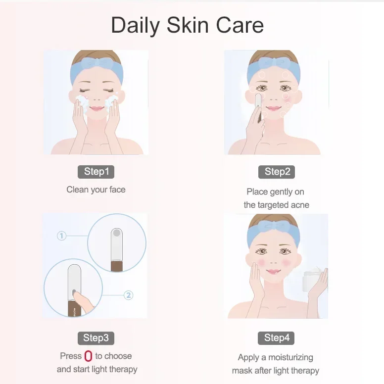 2026/포틀 LED 광선치료 펜 블루 라이트 PDT  - Blue Light Therapy Pen Acne Spot 리뷰 및 가격