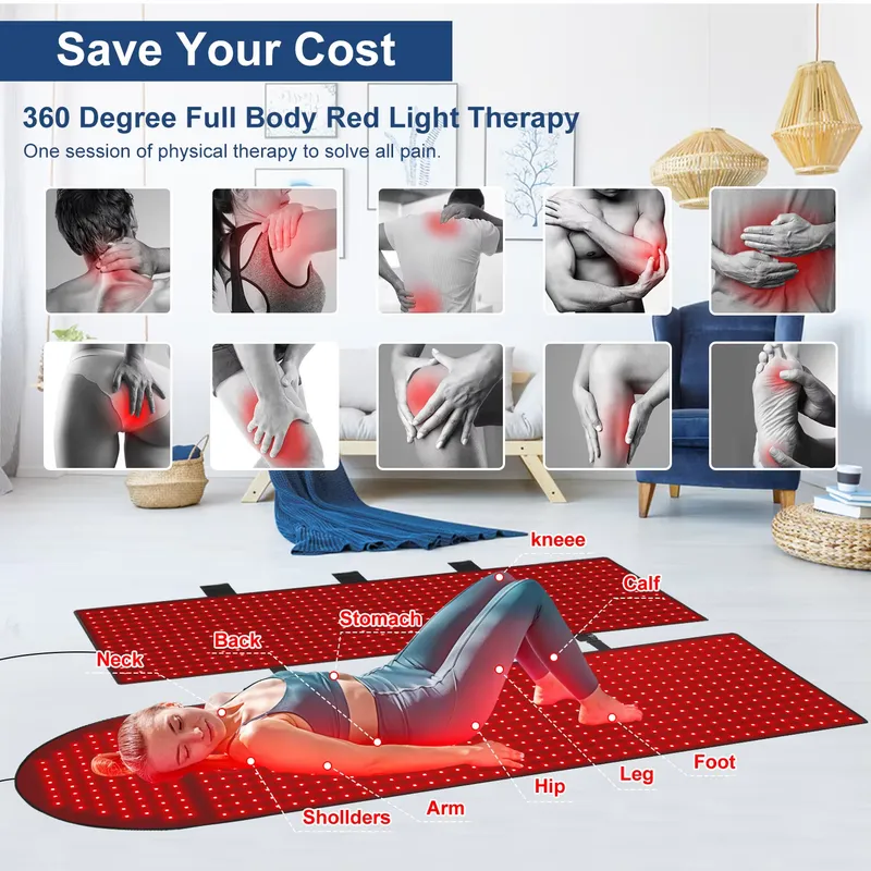 EMF 없는 맞춤형 로고 전신 라이트 LED 매트 레드 - Led Light Therapy Bed Full Body 리뷰 및 가격