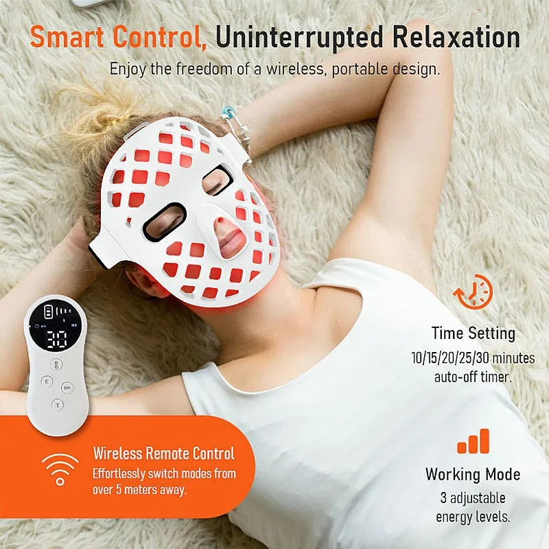 실리콘 5D LED 페이스 마스크, 무선 리모컨 적색  - Silicone Led Face Mask Wireless 리뷰 및 가격