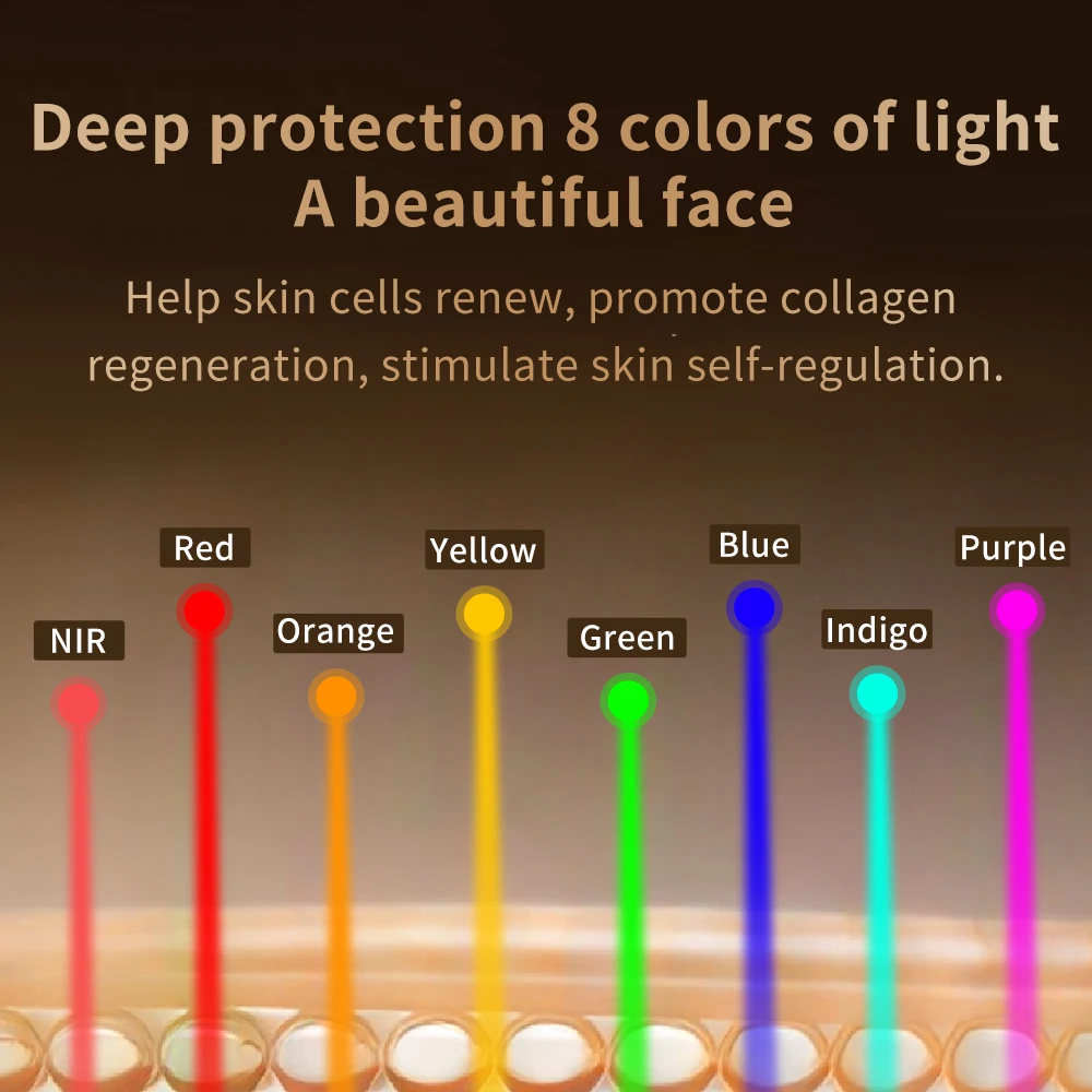 핫 세일 전문 무선 8색 NIR 실리콘 LED 페이스  - Silicone Led Face Mask Wireless 리뷰 및 가격