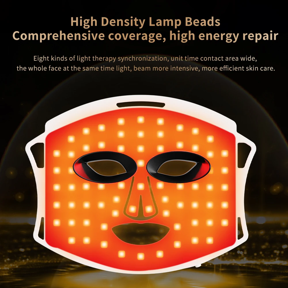 핫 세일 전문 무선 8색 NIR 실리콘 LED 페이스  - Silicone Led Face Mask Wireless 리뷰 및 가격