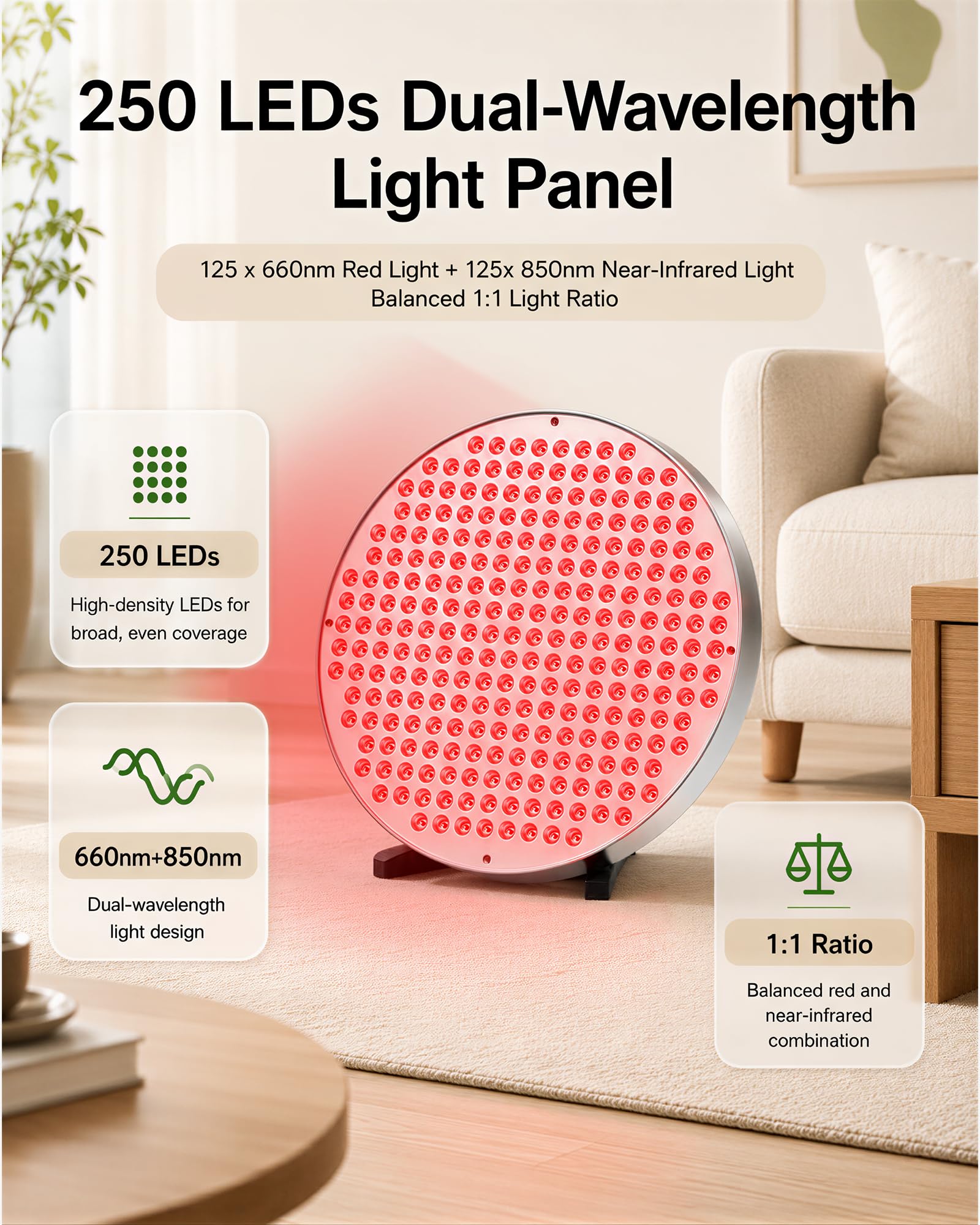 250개의 LED를 사용한 적색광 치료 패널, 660n - Red Light Therapy Torch 660Nm 리뷰 및 가격