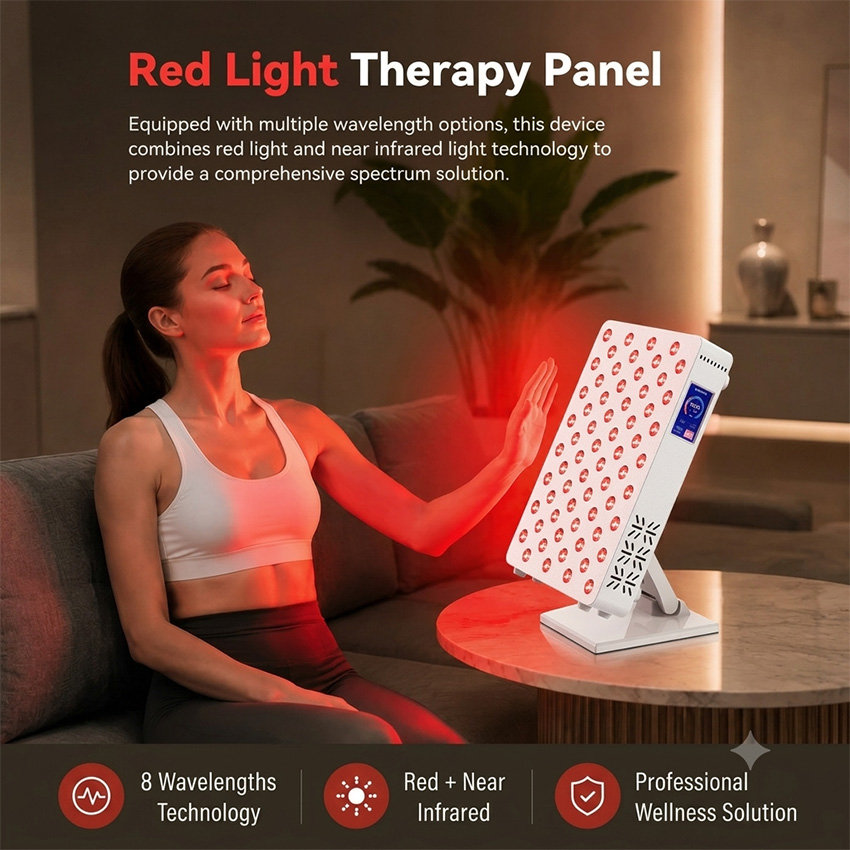 64 LED 레드 라이트 테라피 패널 200W 630  - Red Light Therapy Panel 660 850 리뷰 및 가격