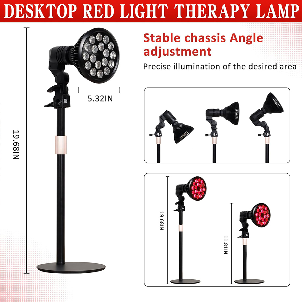18개의 LED 라이트 테라피 적외선, 660nm 레드 - Red Light Therapy Panel 660 850 리뷰 및 가격
